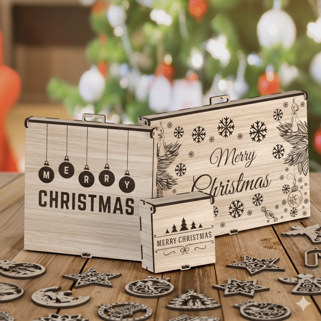 Novogodišnji Ukrasni Set – Čarolija u Kutiji