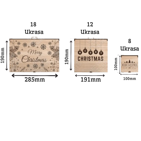Novogodišnji Ukrasni Set – Čarolija u Kutiji